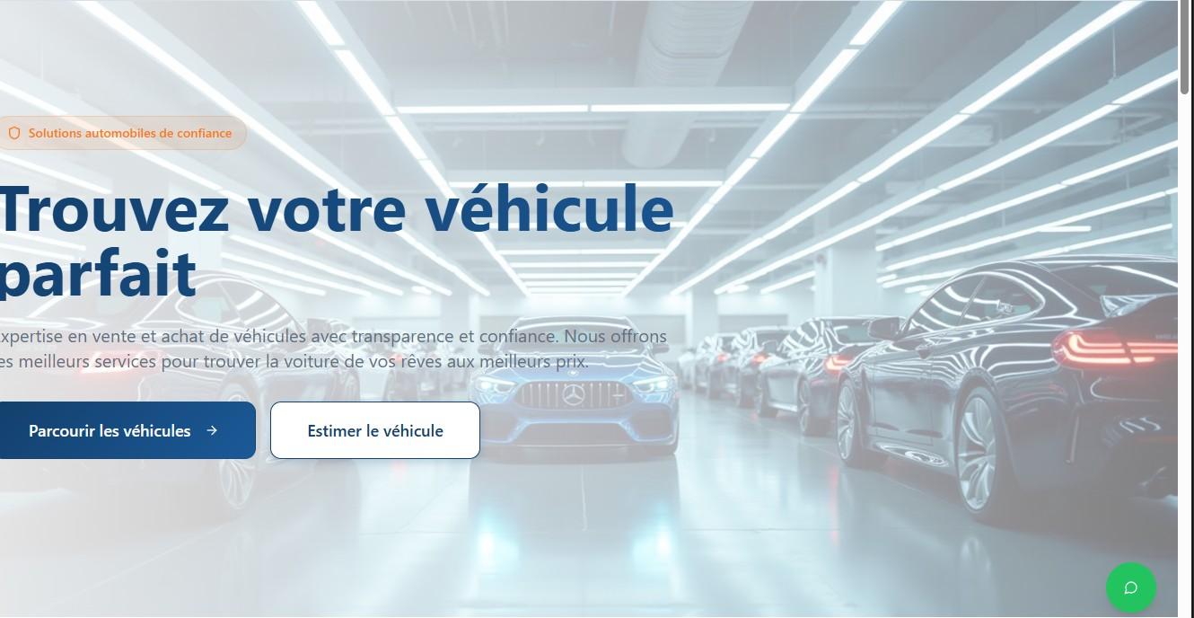 Page d'accueil de mertahauto.ma — « Trouvez votre véhicule parfait »